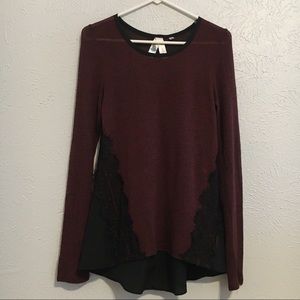 Society Girl Maroon Sweater